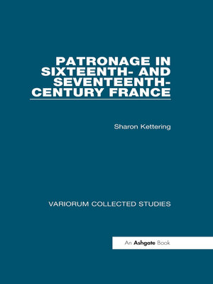 cover image of Patronage in Sixteenth- and Seventeenth-Century France